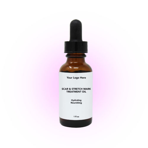 vitals 1oz amber bottle - scar and stretch mark oil